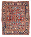 Antique red Heriz Persian Area Rug