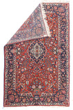 Antique Kashan Persian Area Rug