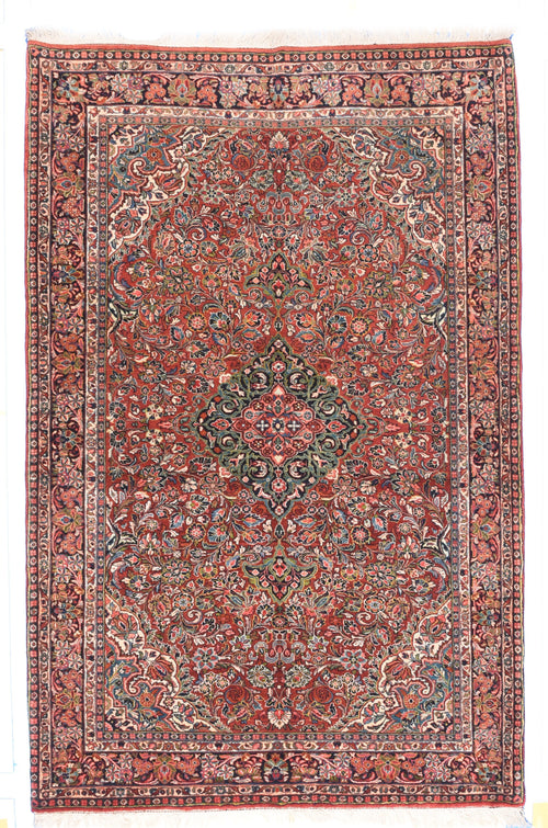 Antique Red Sarouk Persian Area Rug