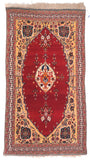 Antique Red Qushkai Persian Area Rug