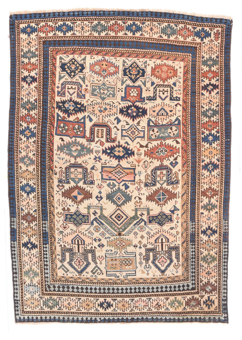 Antique Brown Zeikor Russain Area Rug
