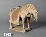 Horse With Saddle Clay Pottery