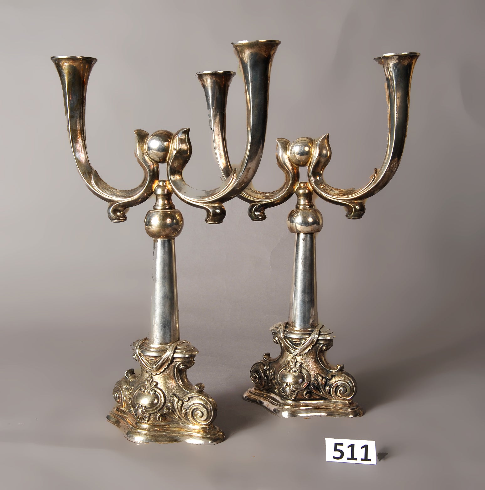 A Pair of Candelholders