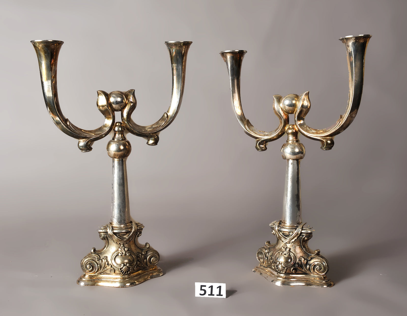A Pair of Candelholders