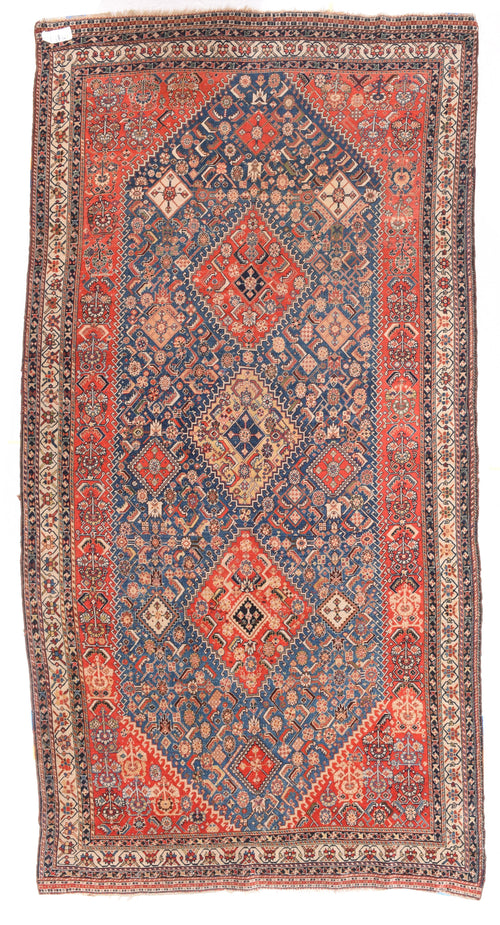 Antique Sky blue Ghashaie Persian Area Rug