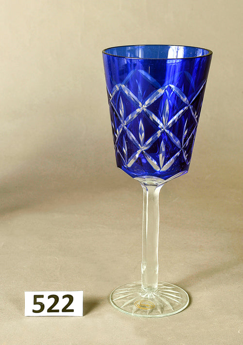 Challice Blue Wine Glasses
