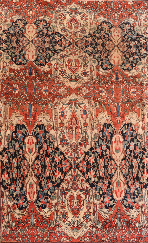 Antique Farahan Sarouk Persian Area Rug