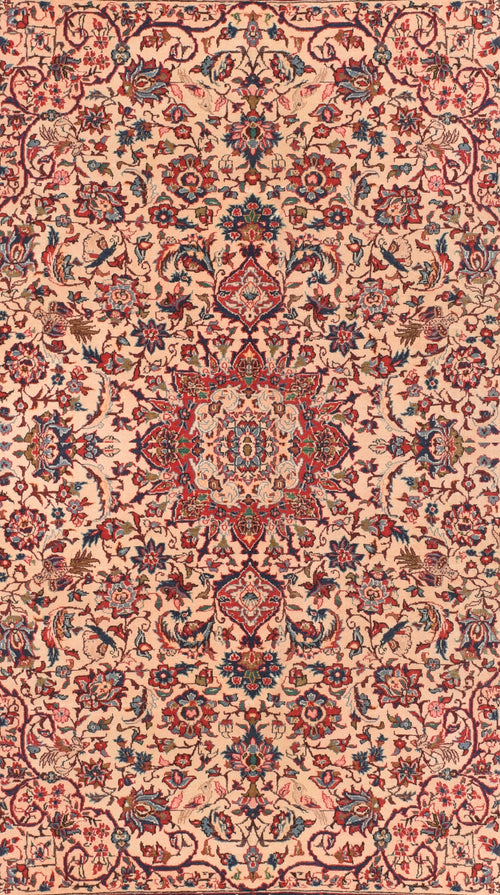Semi Red Isfahan Persian Area Rug