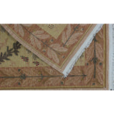 Soumak Design Hand Woven Wool Rug - 6' X 9'