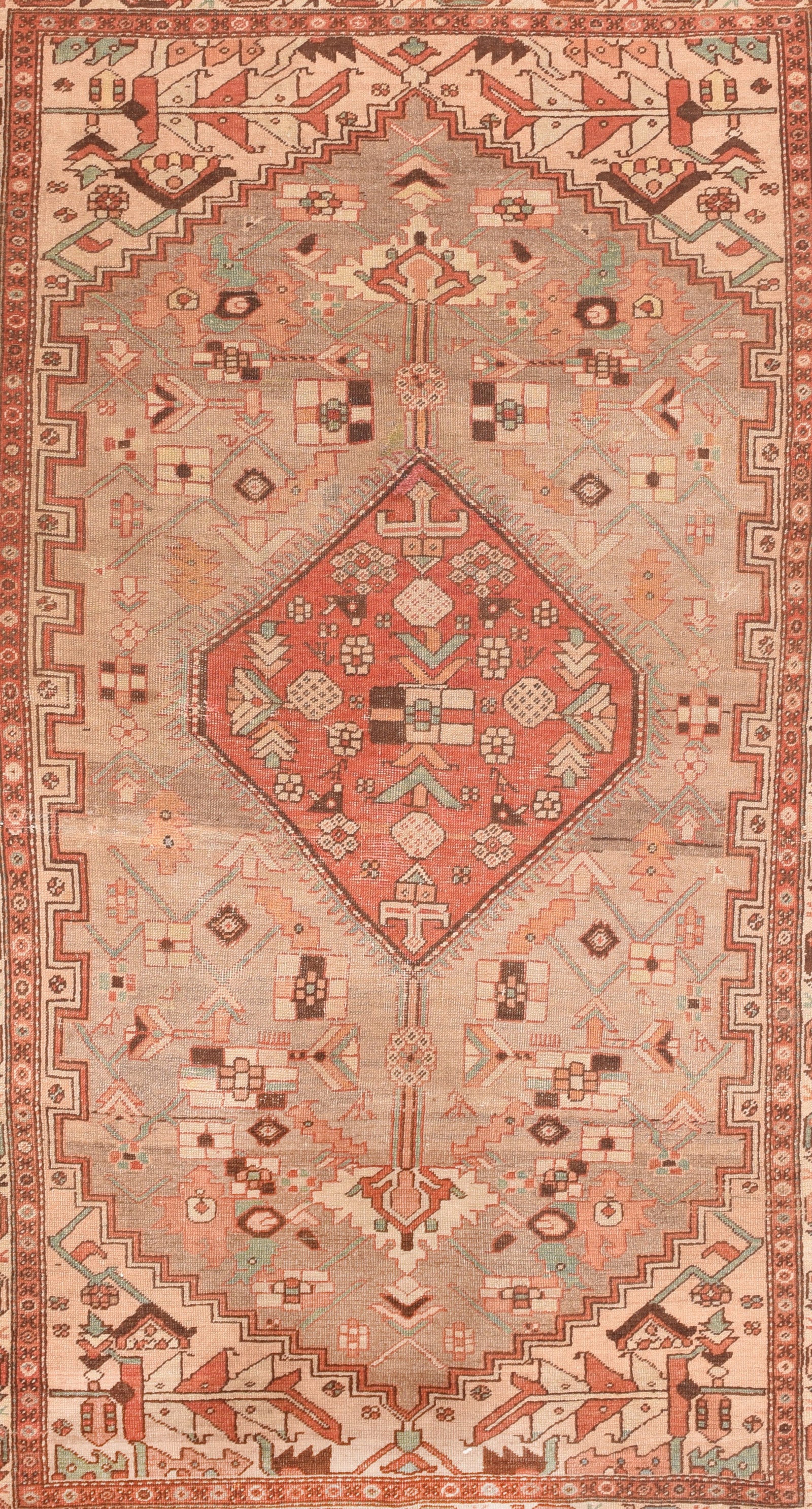 Antique Serapi Persian Area Rug