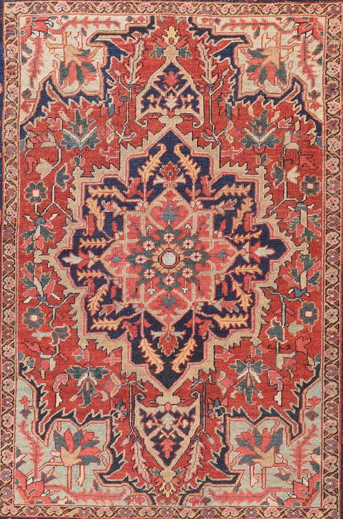 Antique Serapi Persian Area Rug