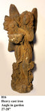 Heavy Cast Iron Angel In Garden