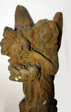 Heavy Cast Iron Angel In Garden