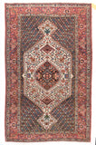Antique Red Bakhtiari Persian Area Rug