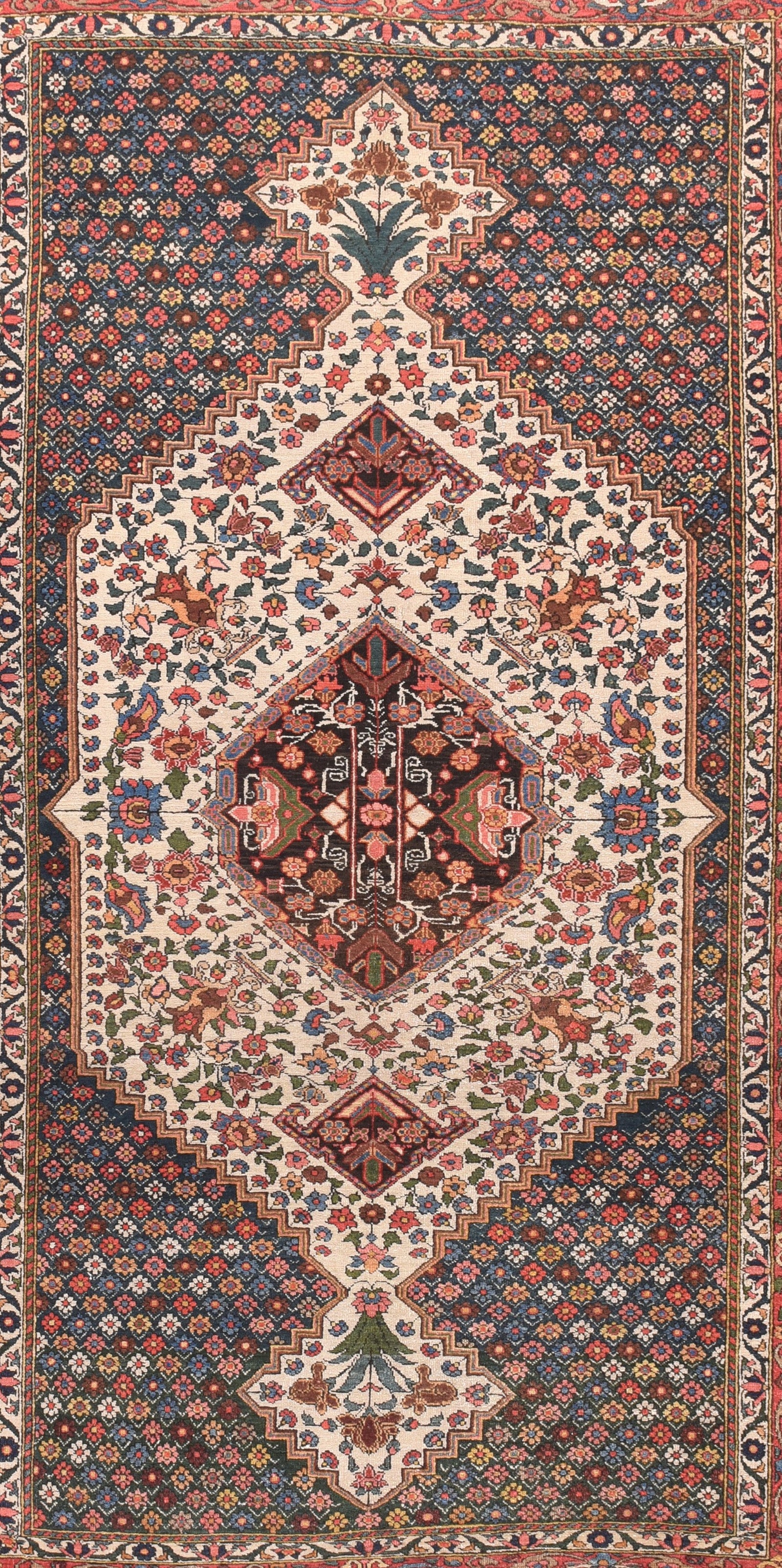 Antique Bakhtiari Persian Area Rug