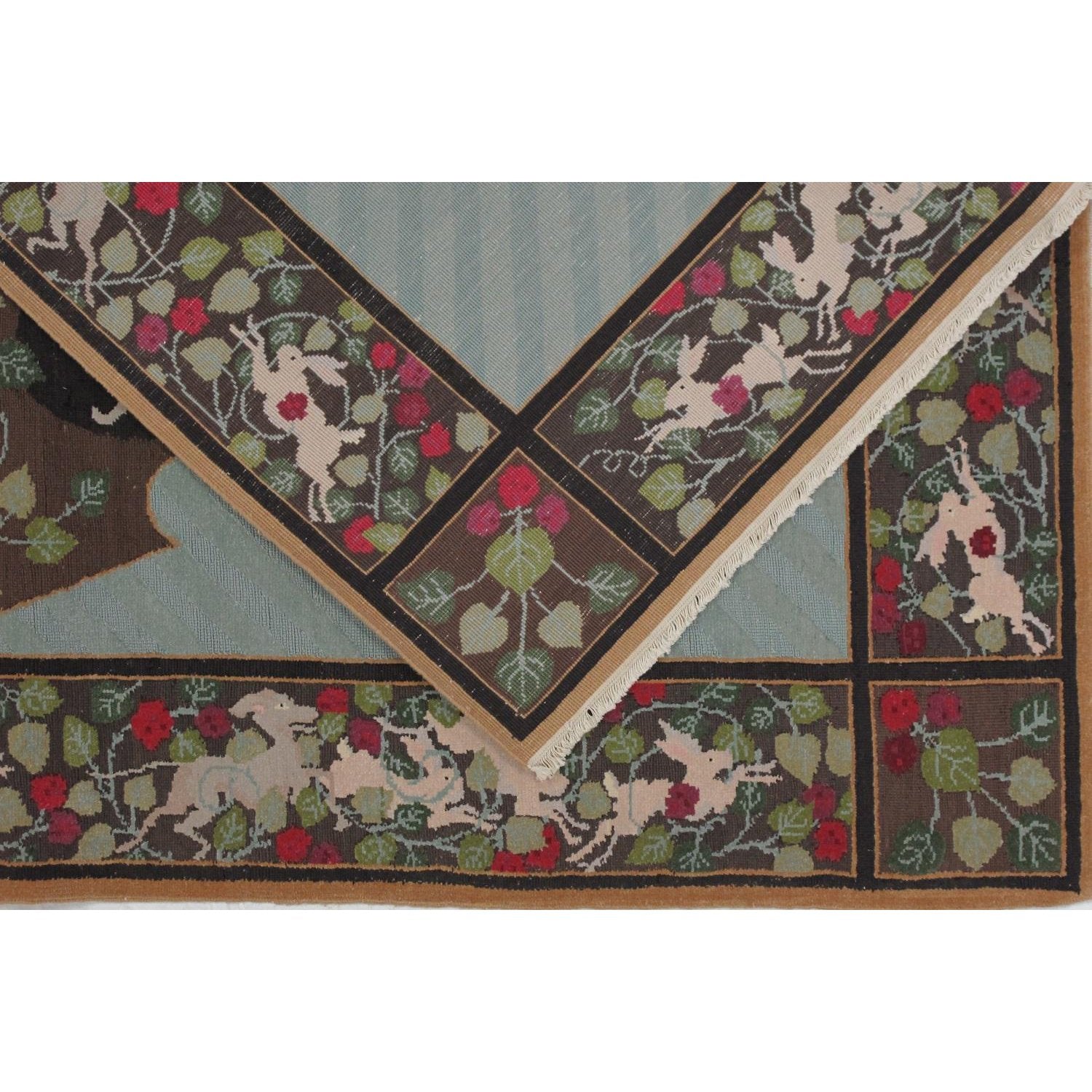 Soumak Design Hand Woven Wool Rug - 8' X 10'