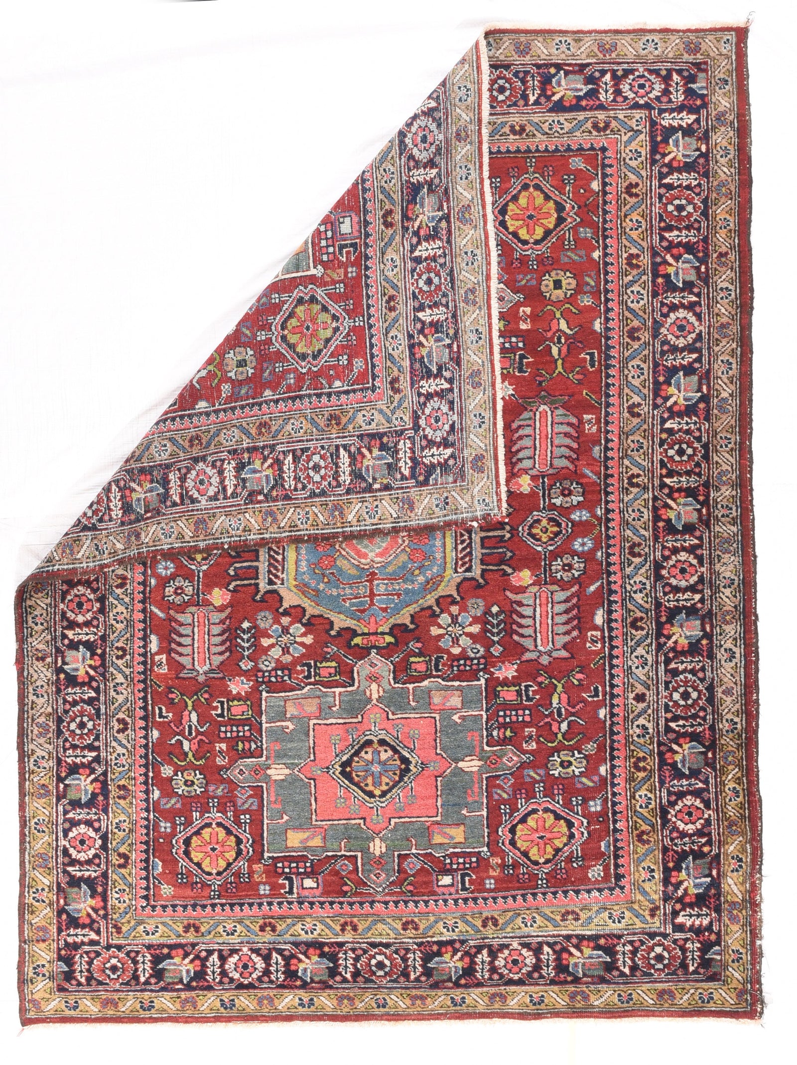Hand Knotted Persian Heriz  Wool