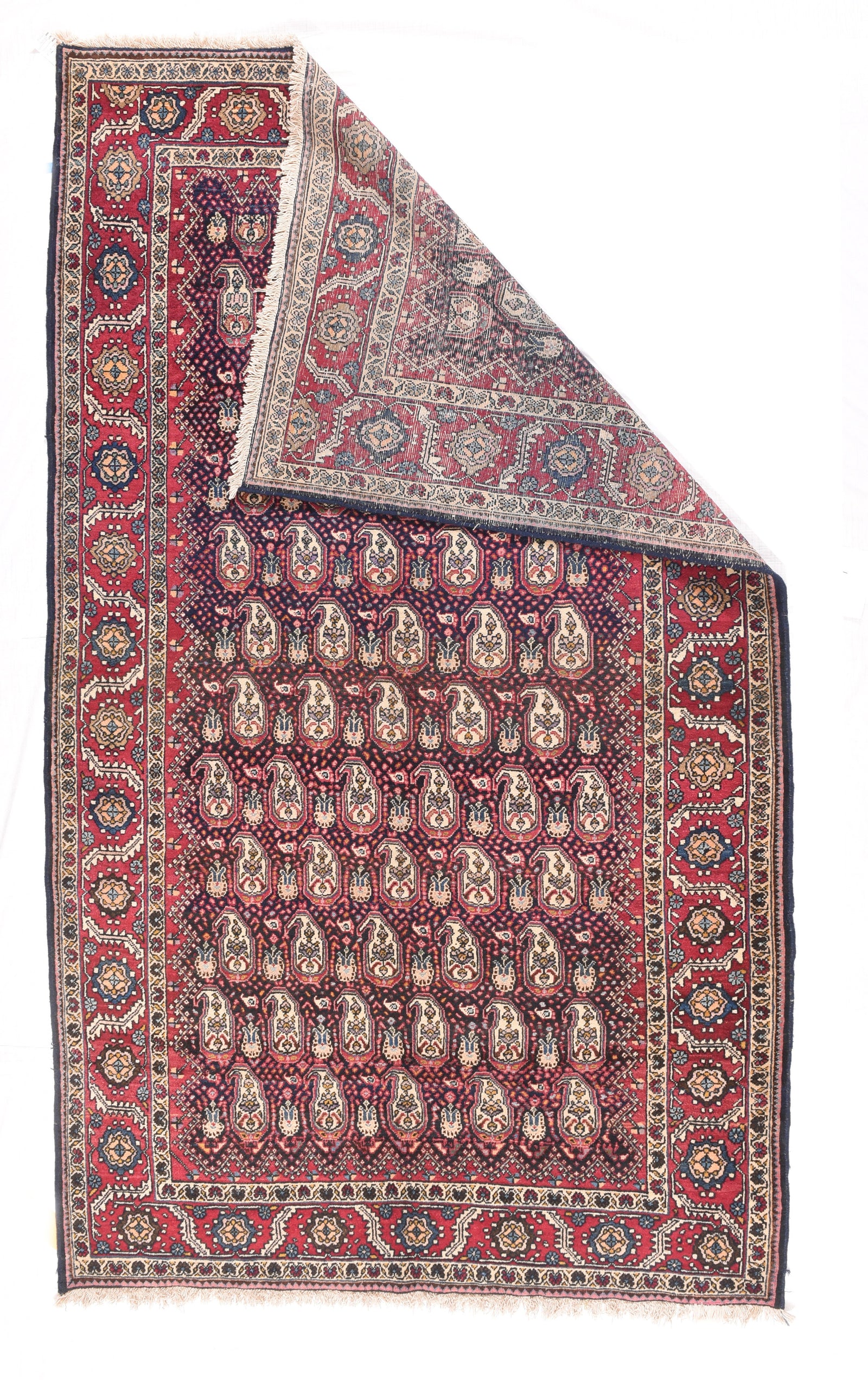 Semi Red Mahal Persian Area Rug