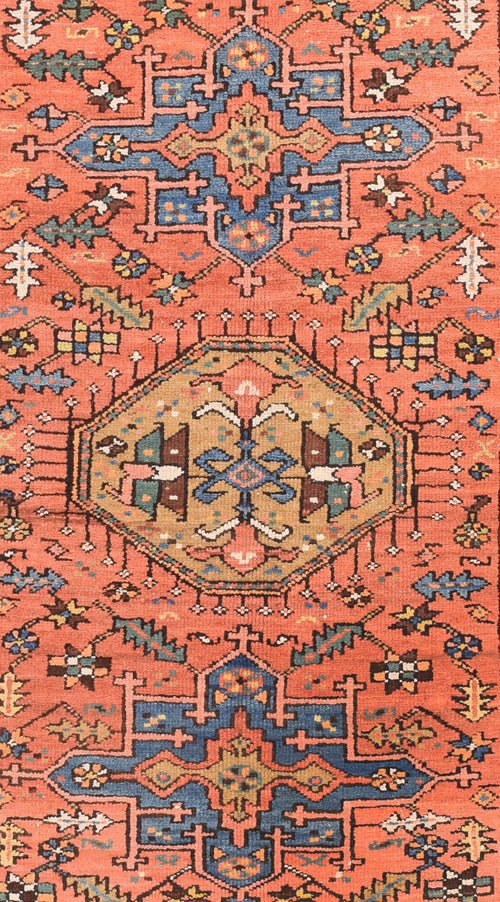 Antique Tribul Heriz Persian Area Rug