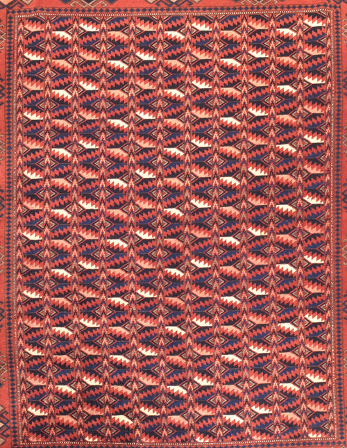 Semi Red Afghani Afghanestan Area Rug