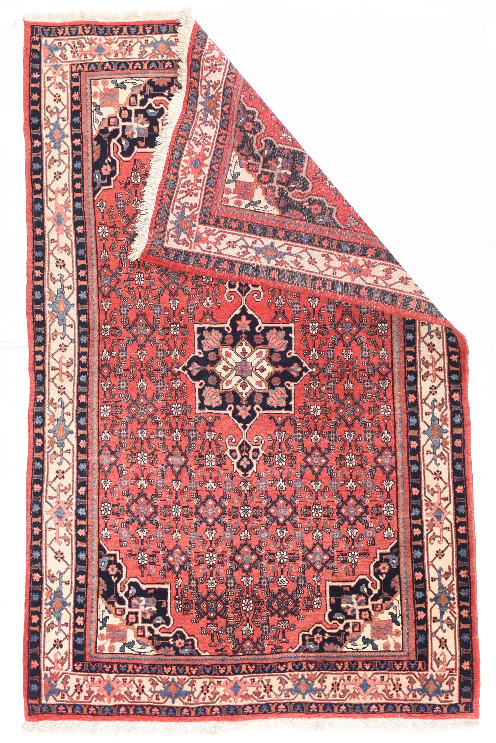 Semi Red Bidjar Persian Area Rug