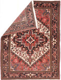 Semi Rust Heriz Persian Area Rug