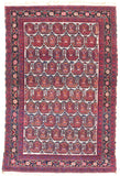 Antique Red Persian Afshar Area Rug