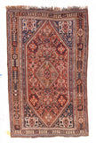 Antique Rust Ghashgaie Persian Area Rug