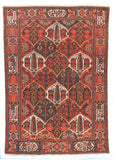 Semi Antique Rust Bakhtiari Persian Area Rug