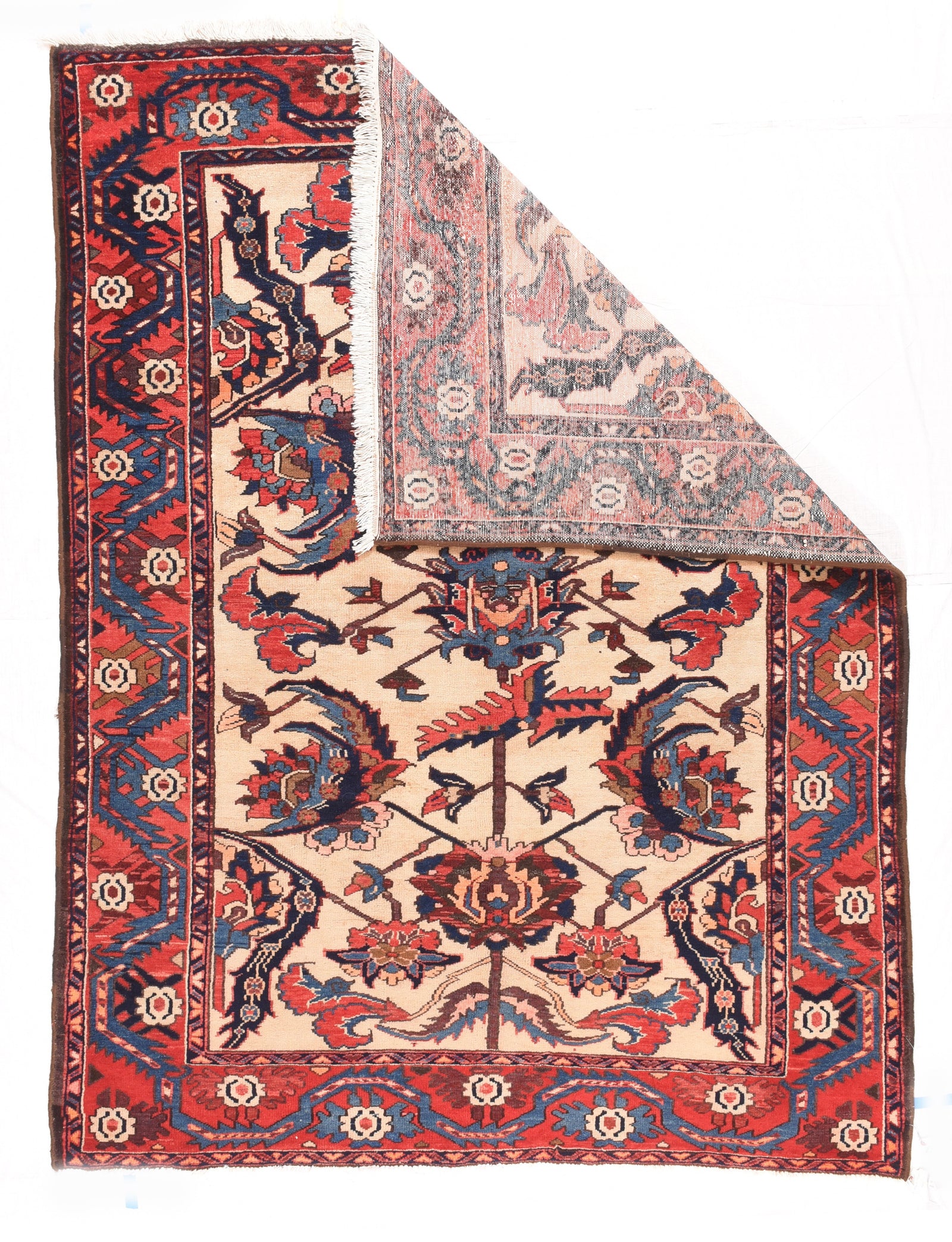 Antique Bakhtiari Persian Area Rug