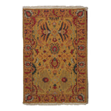 Soumak Design Hand Woven Wool Rug - 6' X 9'