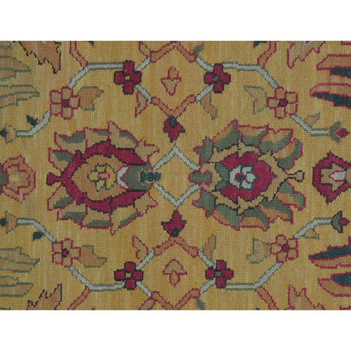 Soumak Design Hand Woven Wool Rug - 6' X 9'
