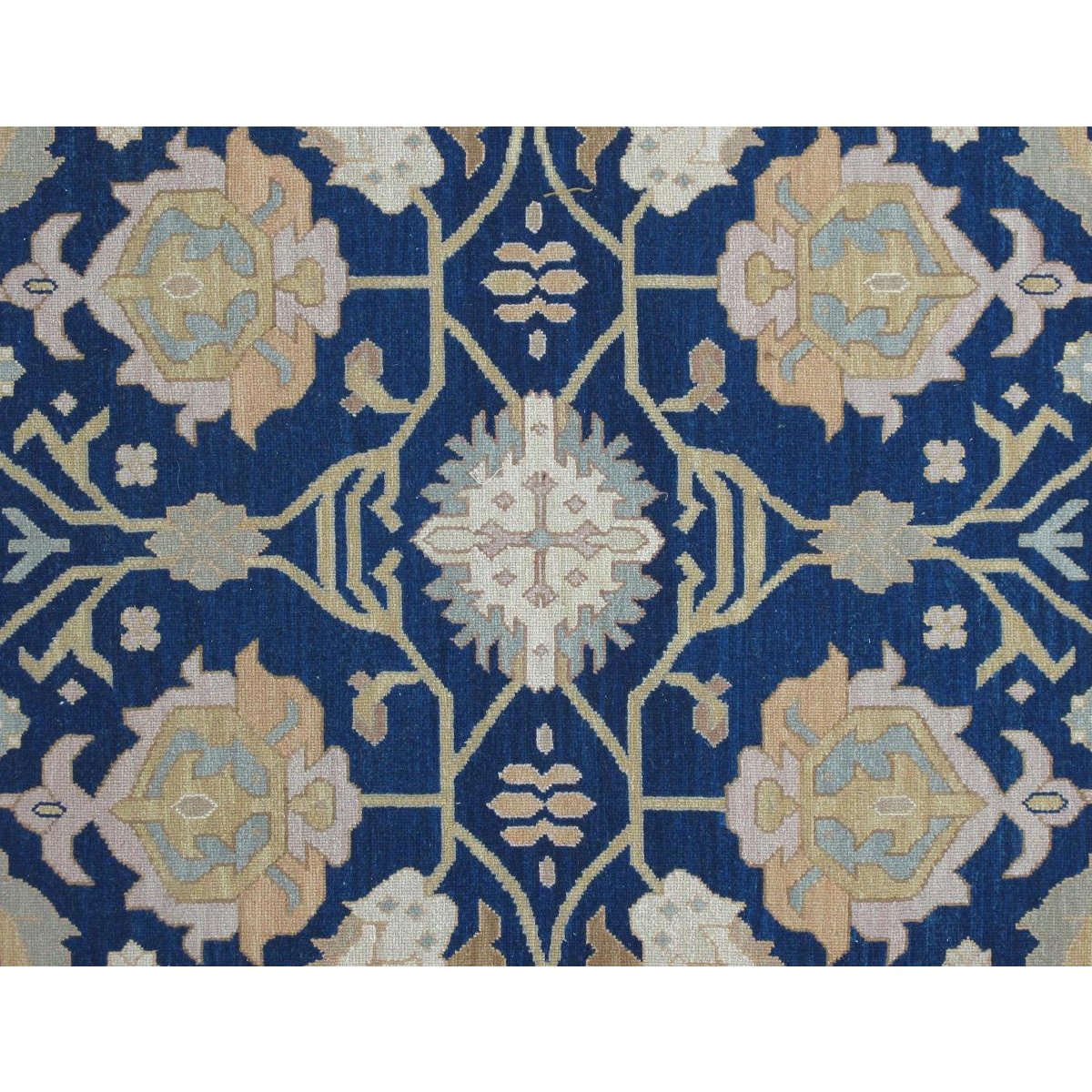 Soumak Design Hand Woven Wool Rug - 10' X 14'