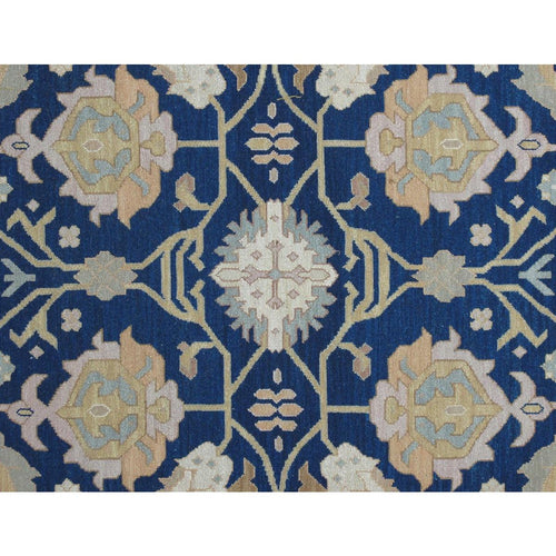Soumak Design Hand Woven Wool Rug - 10' X 14'