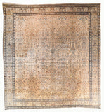 Antique Pastel Mohtasham Kashan Persian Area Rug