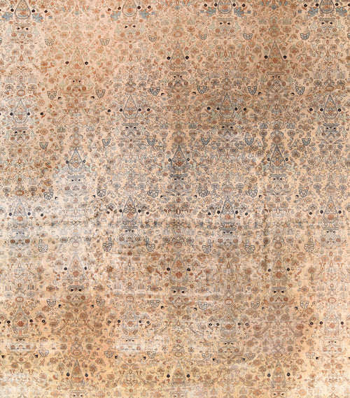 Antique Mohtasham Kashan Persian Area Rug