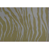 Tiger Stripe Soumak Design Hand Woven Wool Rug - 9' X 12'