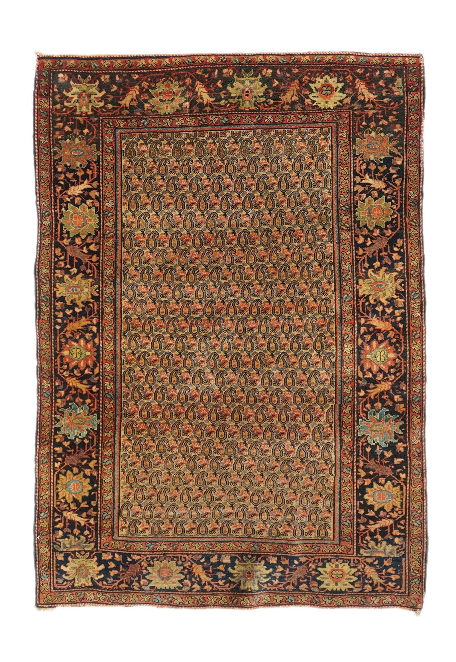 Antique Farhan Sarouk Rug