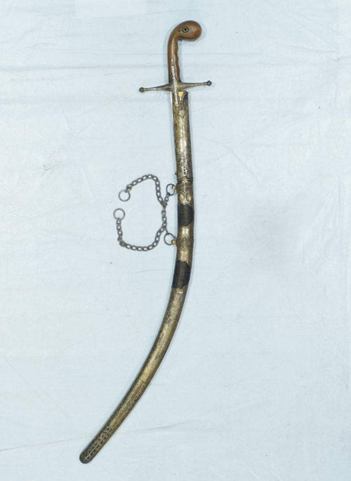 Antique Silver & Wood Swore