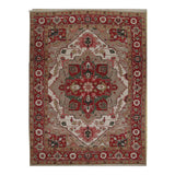 Soumak Design Hand Woven Wool Rug - 9' X 12'