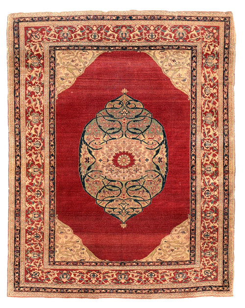 Antique Hand Made Dorokhsh Persian Rug