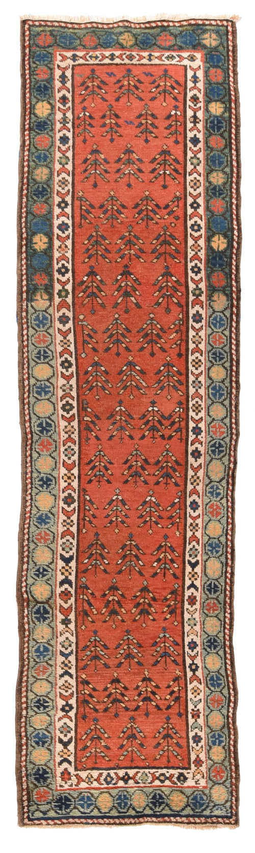 Antique Light Blue Persian Heriz Area Rug