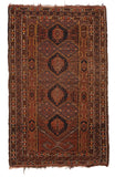Antique Light Brown Persian Balouch Area Rug