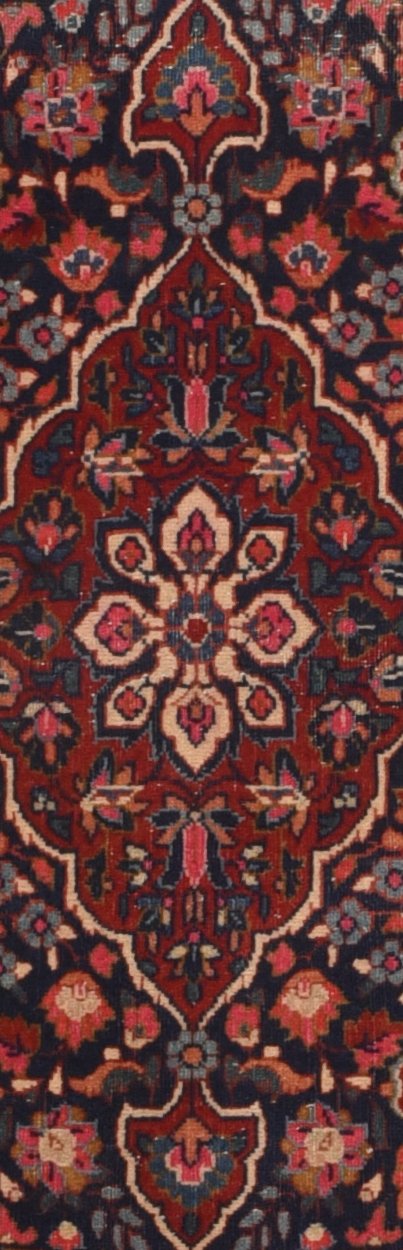 Antique Persian Kashan Mat Rug