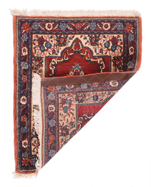 Semi Rust Persian Sarouk Area Rug