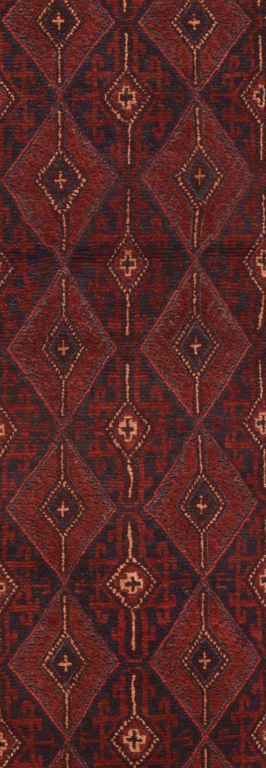 Semi-Antique Afghan Bokara Rug