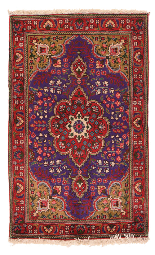 Antique Rust Persian Tabriz Area Rug