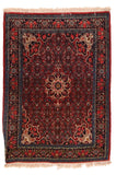 Antique Dark Blue Persian Bidjar Area Rug