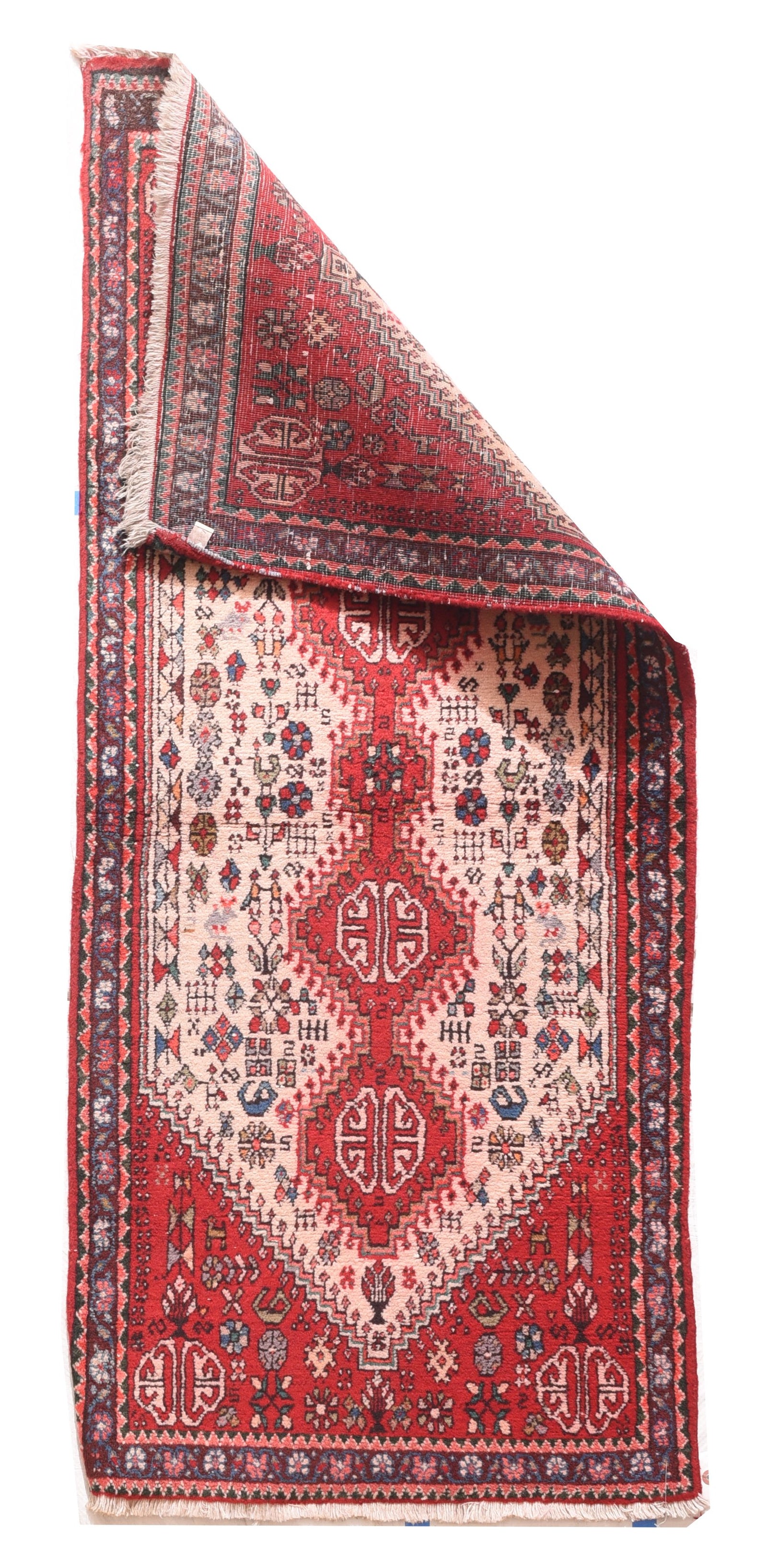 Semi Dark Brown Turkish Tribal Area Rug