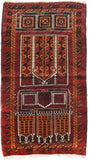 Semi Antique Beige Turkish Tribal Area Rug